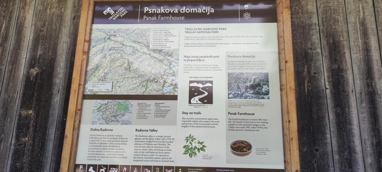Turisticna Kmetija Psnak Daire Mojstrana Dış mekan fotoğraf
